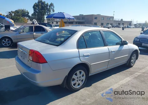 2003 Honda Civic Ex z USA, uszkodzony, nr VIN 2HGES25723H502317